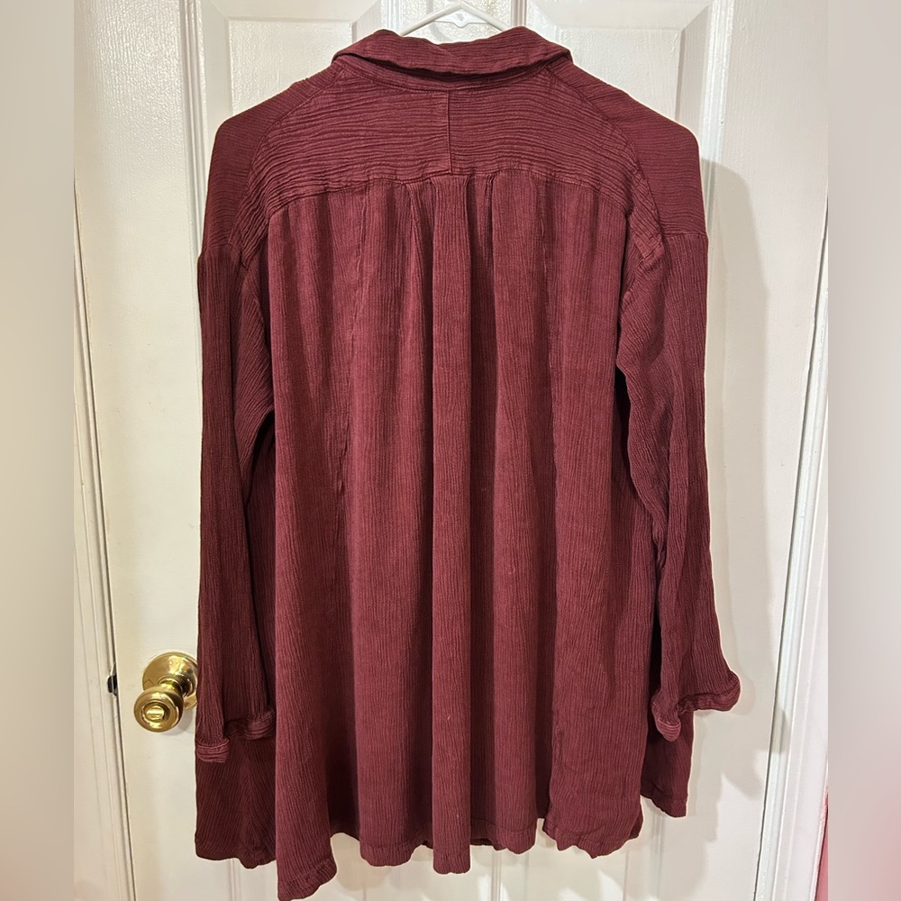 Free People Crinkle Spin Me Tunic Shirt Dress - Picture 9 of 11